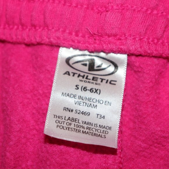 💖🎽 Bright Pink Sweatpants – Size S (6–6X) · Athletic Works · Cozy Classic - Picture 3 of 4
